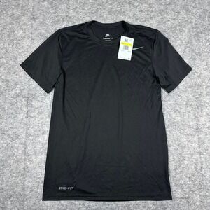 Nike Dri-FIT Training Shirt Mens Small Black NEW Short Sleeve Tee